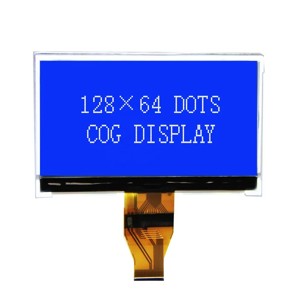 Pantalla LCD gráfica de segmento blanco negro