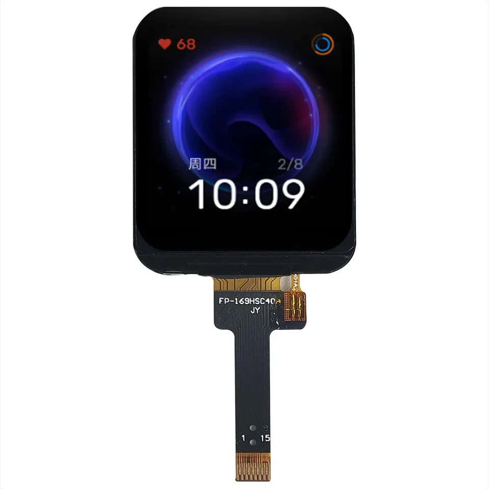 Pantalla LCD Tft de reloj inteligente de 1,69 pulgadas 240X280